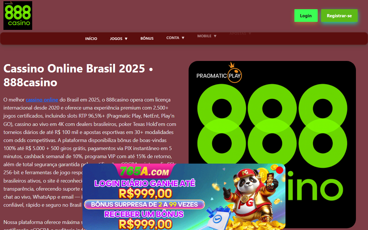 888casino-brasil.com screenshot