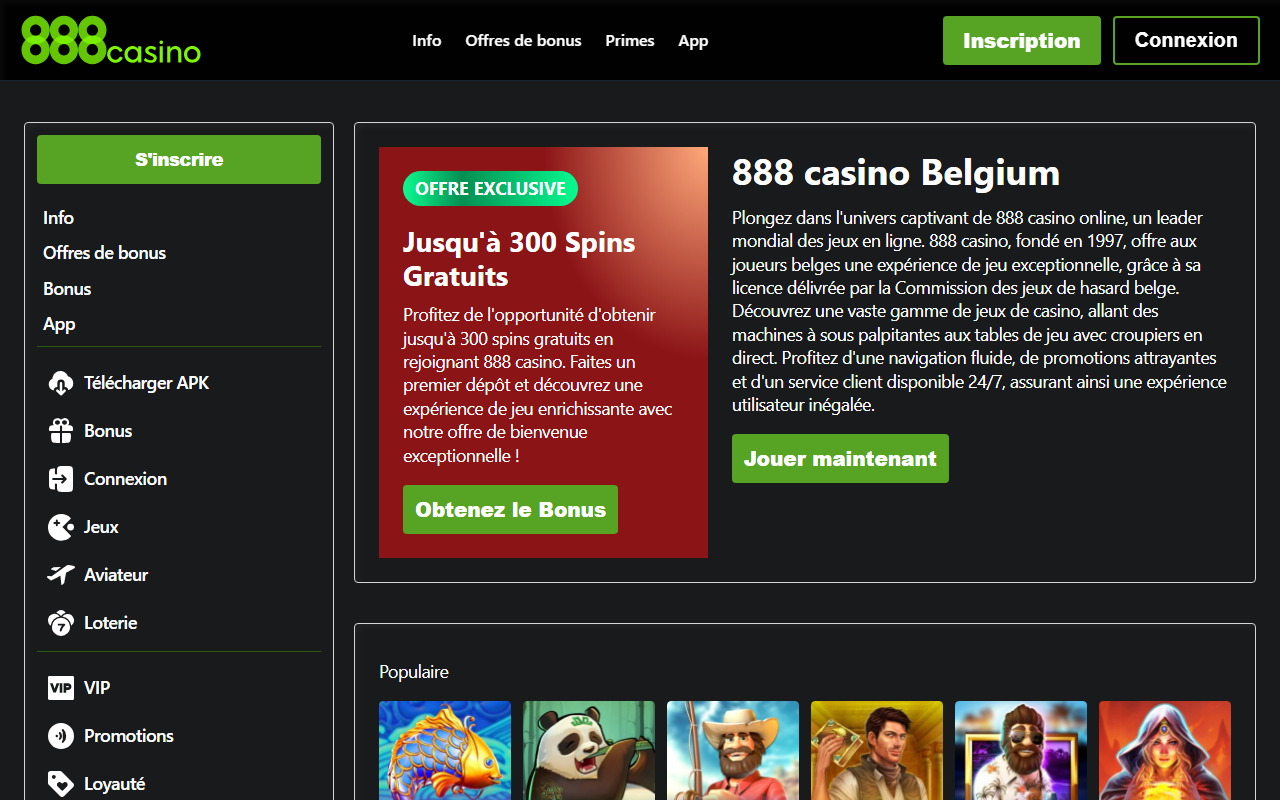 888casinobelgium.com screenshot