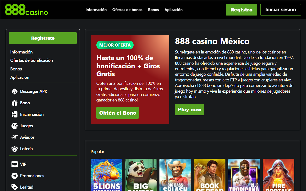 888casinomexico.com screenshot