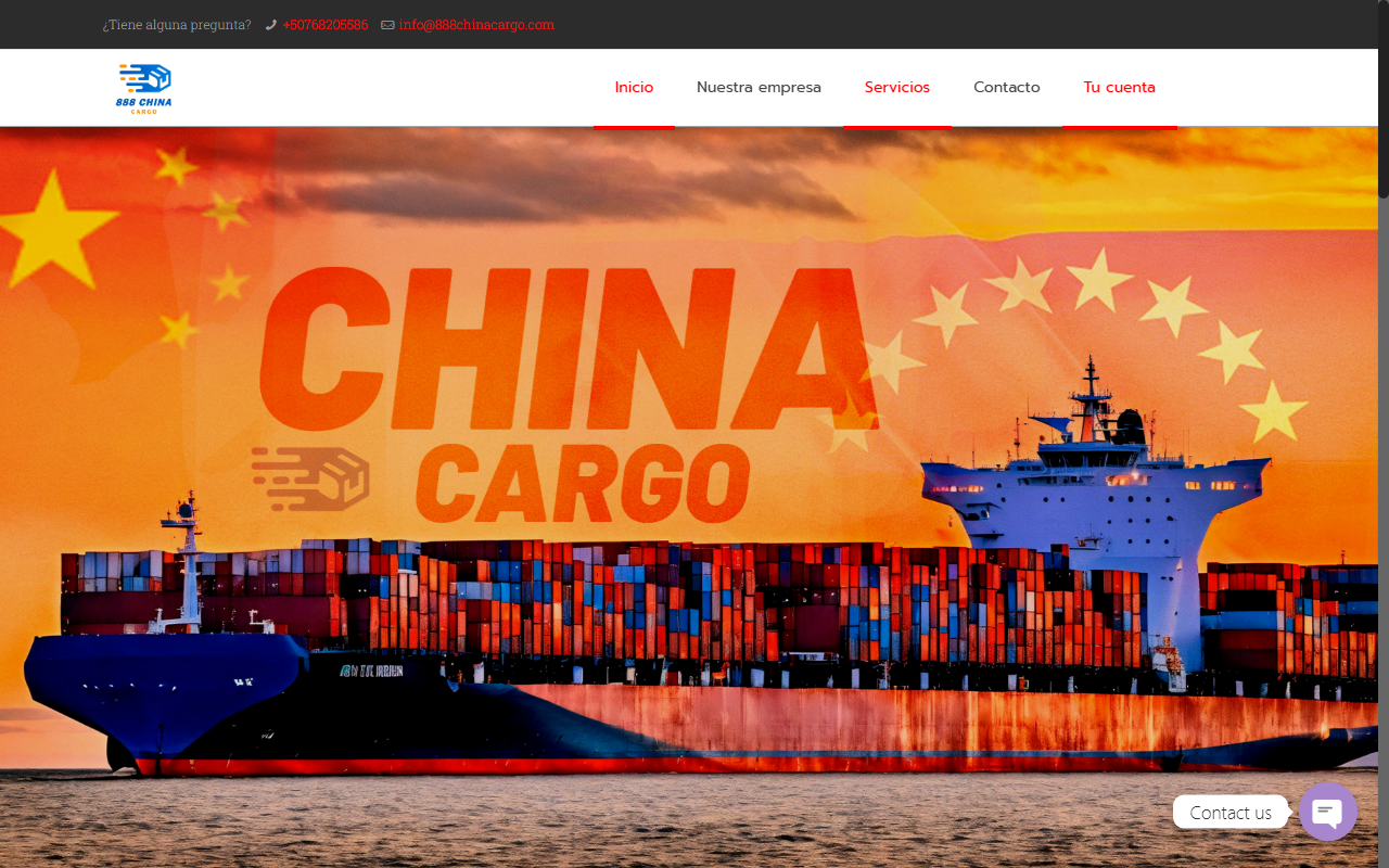888chinacargo.com screenshot