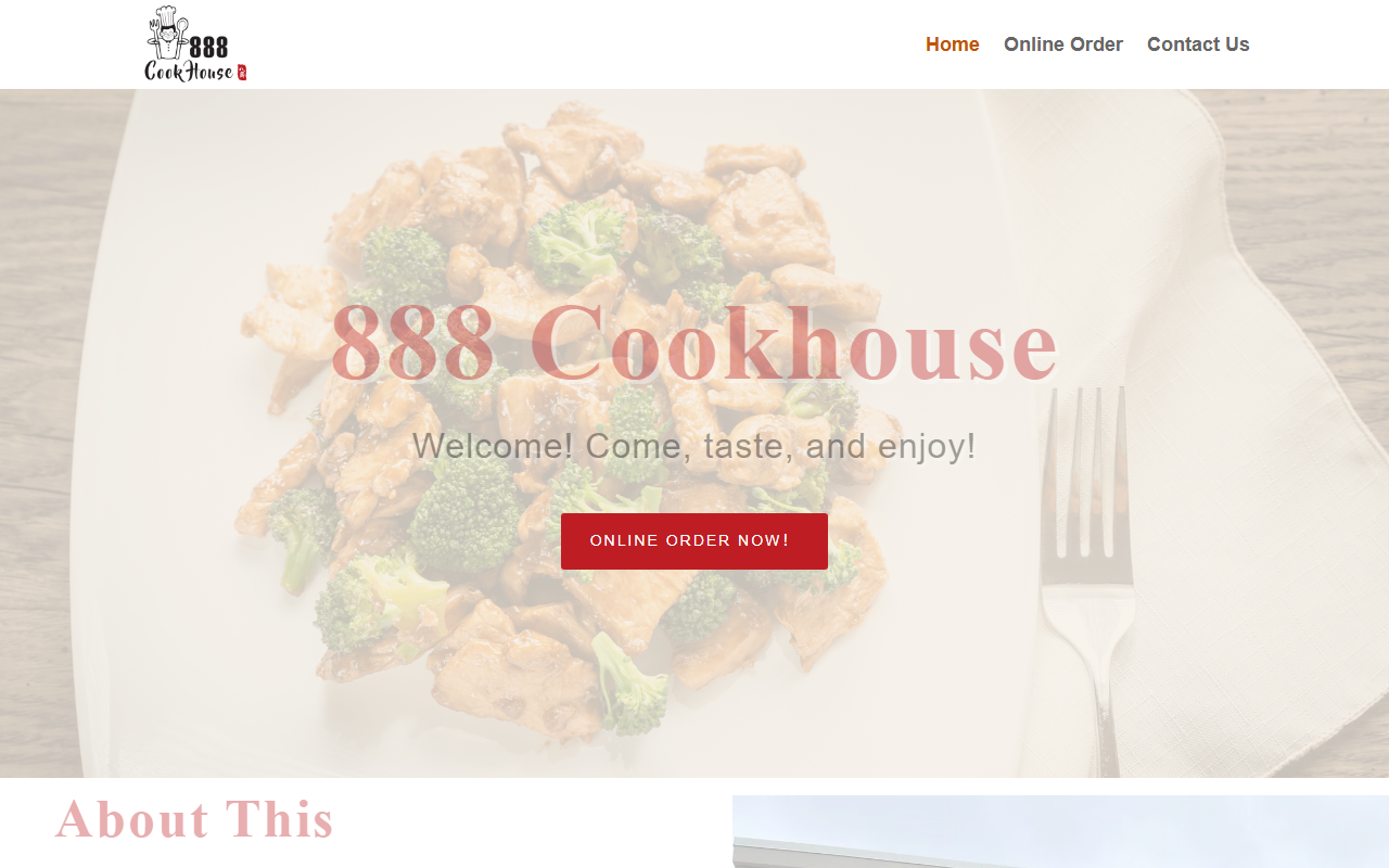 888cookhouse.com screenshot