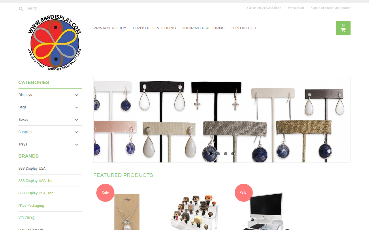 888display.com screenshot