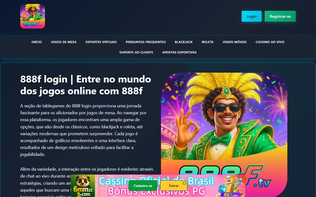 888fentrar.com screenshot