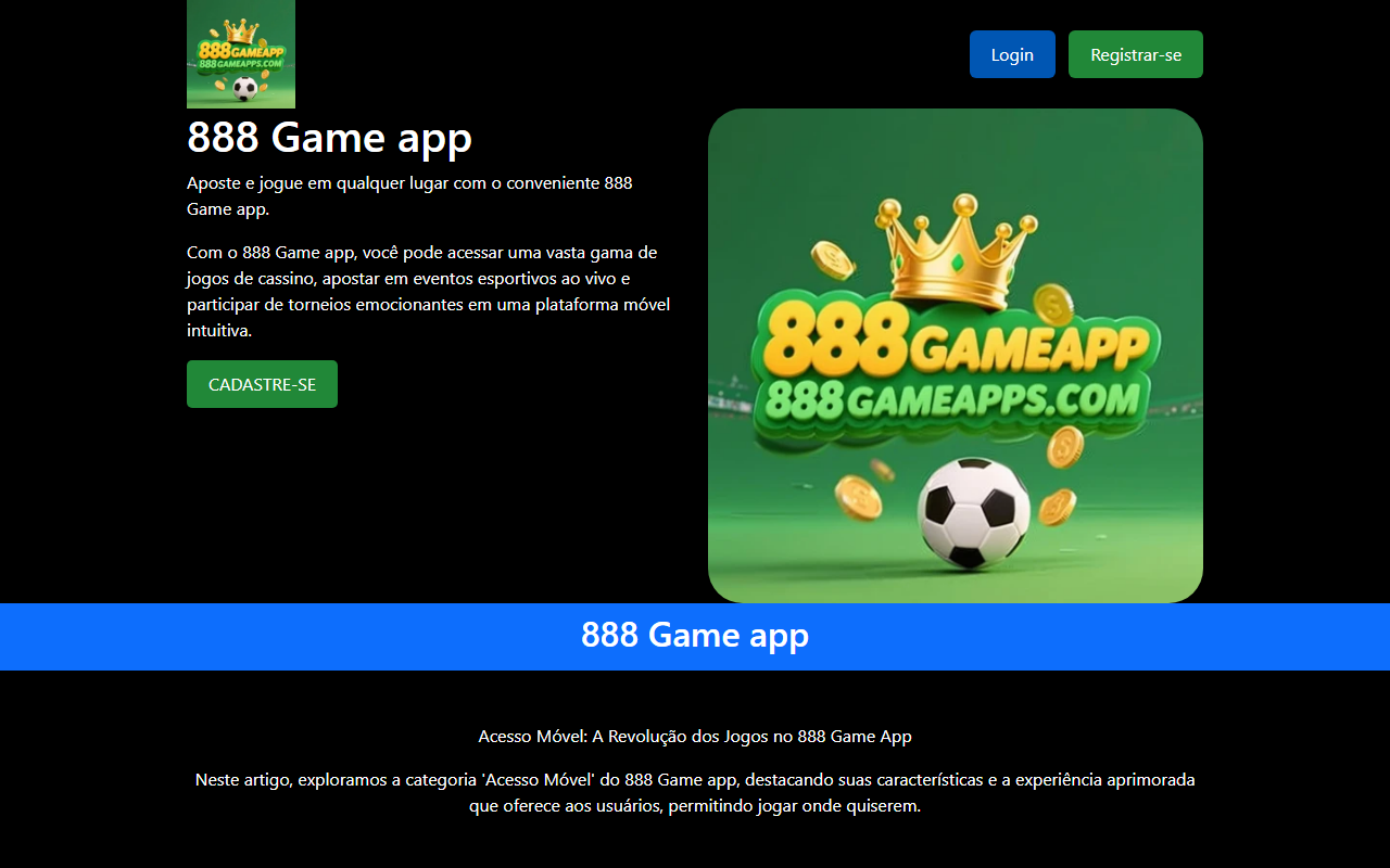 888gameapps.com screenshot