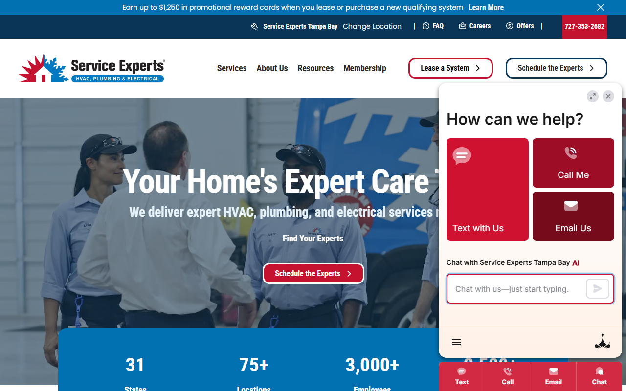 888heatcool.com screenshot