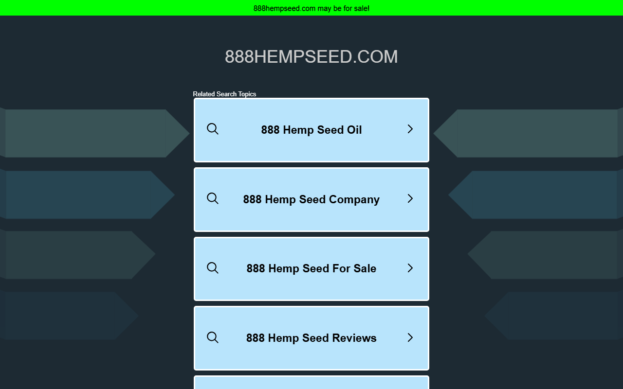 888hempseed.com screenshot