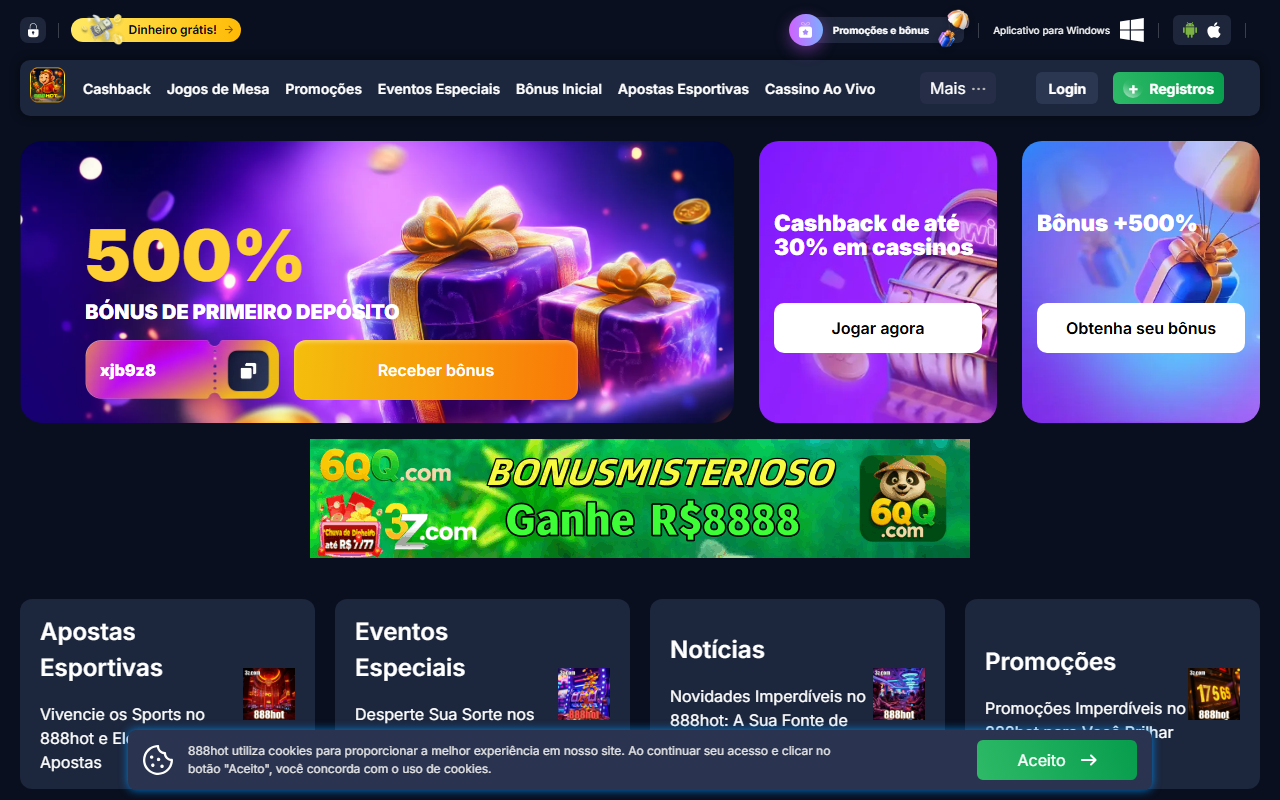 888hotlogins.com screenshot