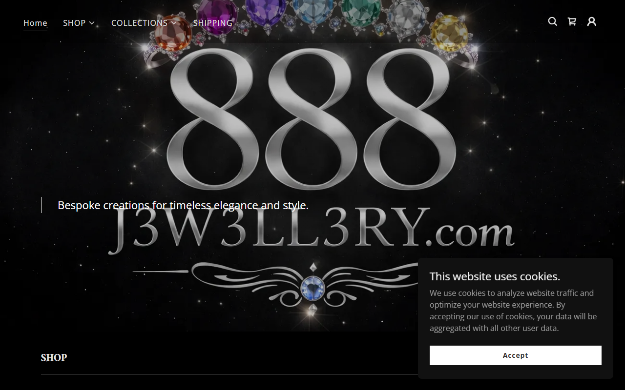 888j3w3ll3ry.com screenshot
