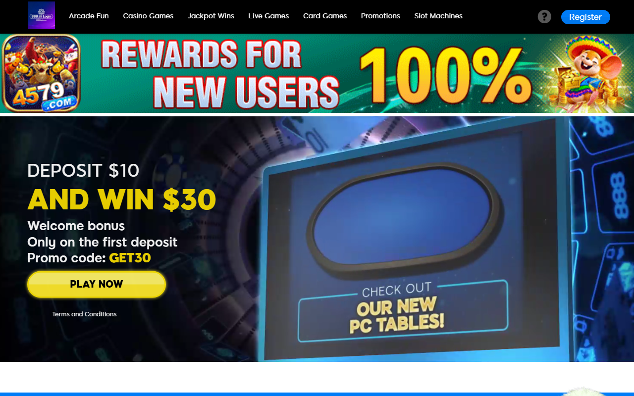 888jililogin.com screenshot