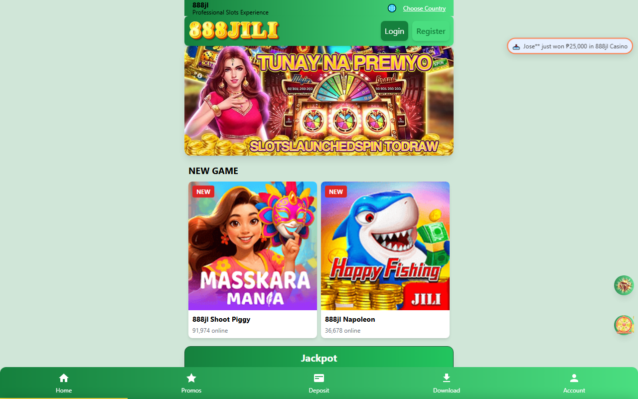888jllogin.com screenshot