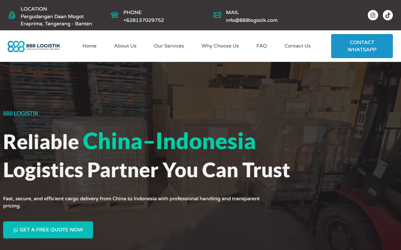 888logistik.com screenshot