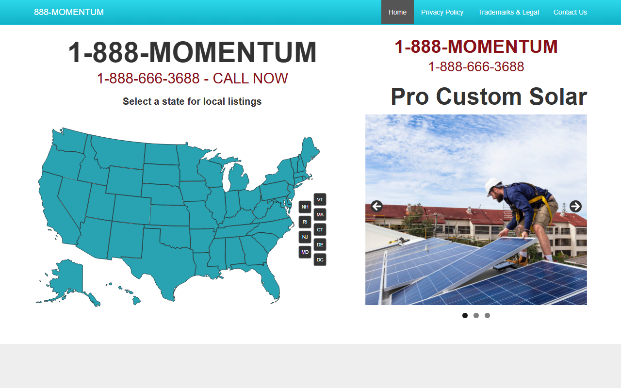 888momentum.com screenshot