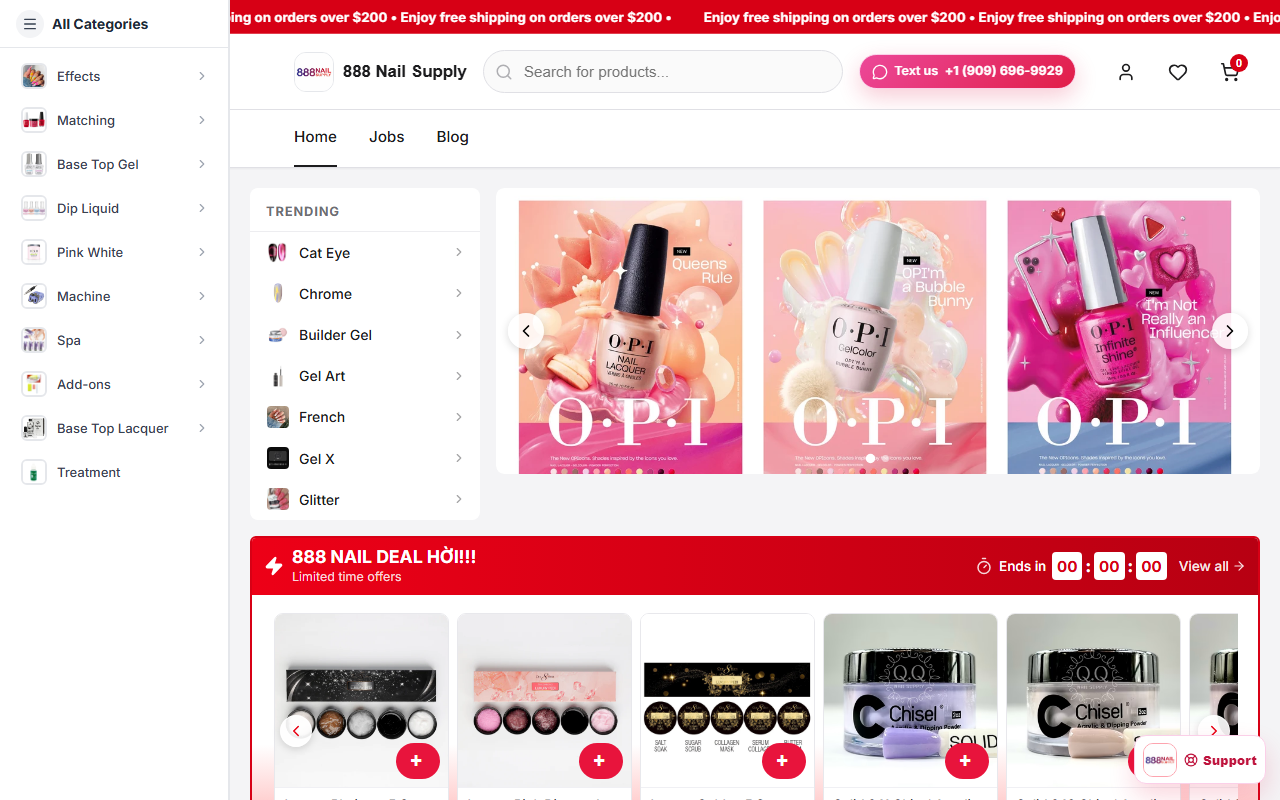 888nailsupply.com screenshot