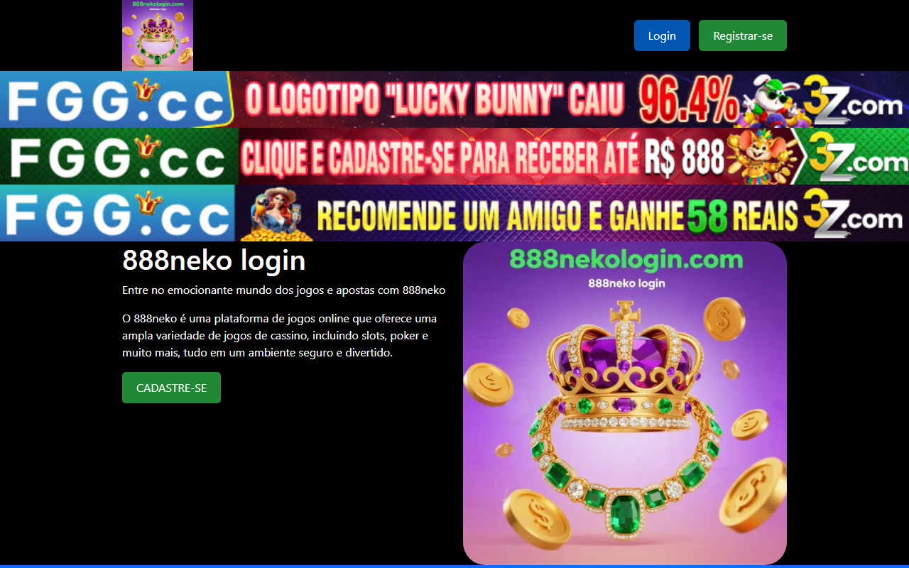 888nekologin.com screenshot