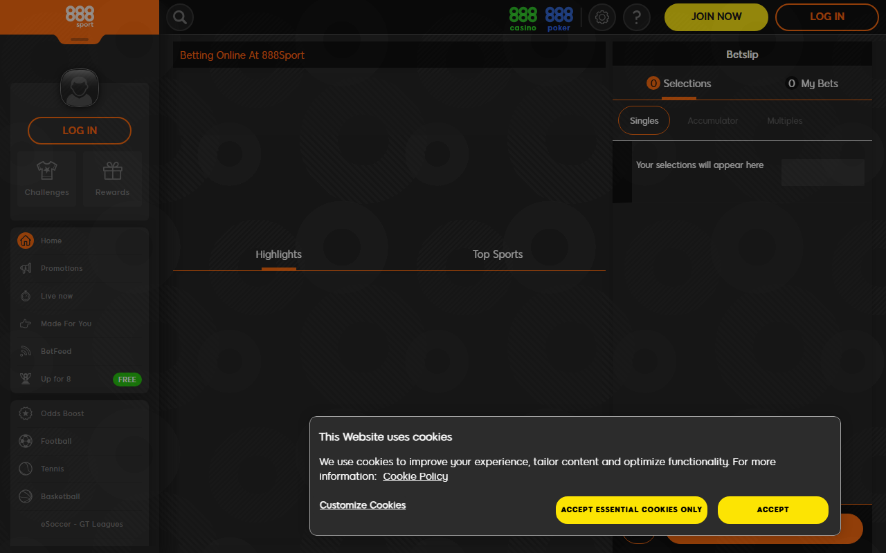 888olahraga.com screenshot