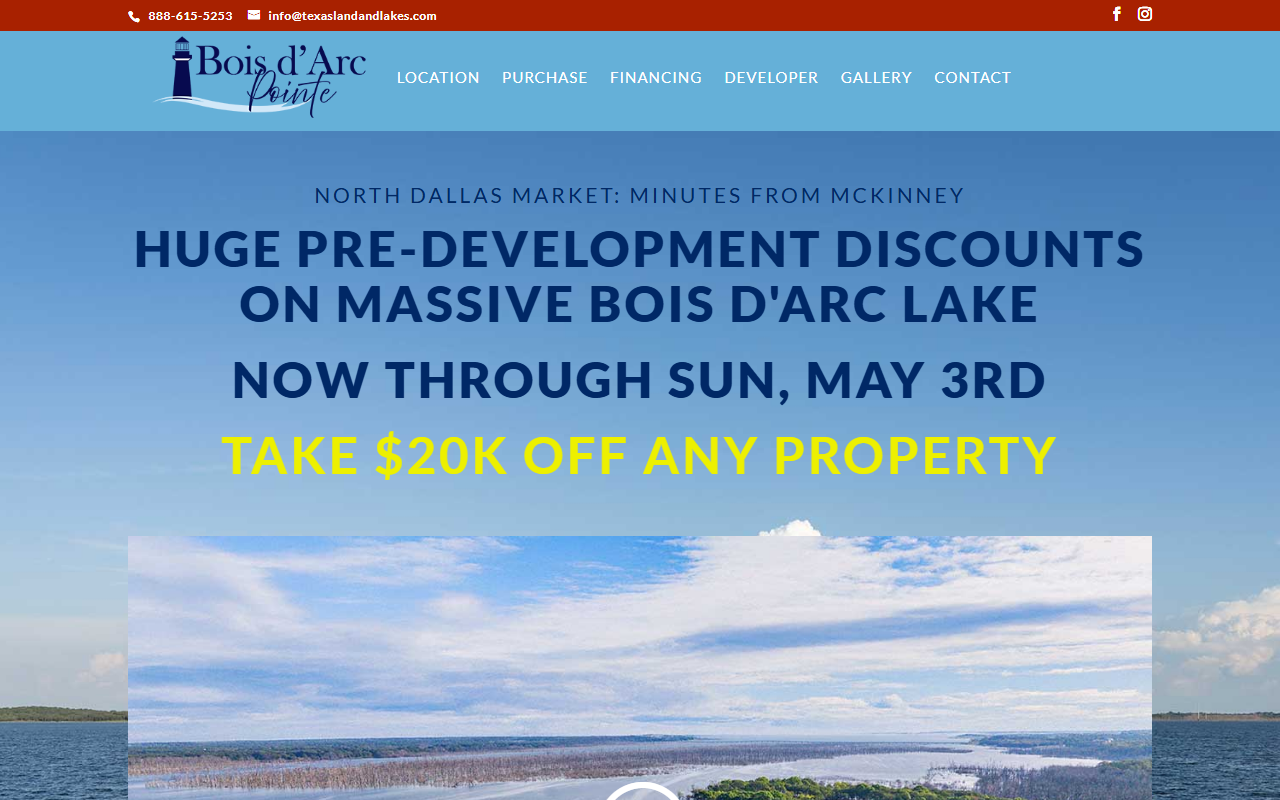 888ownlake.com screenshot