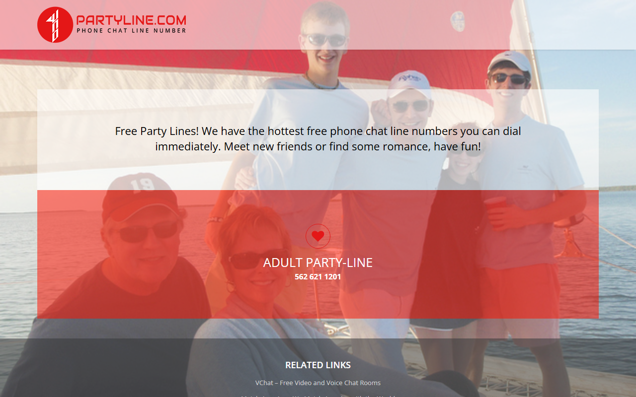888partyline.com screenshot