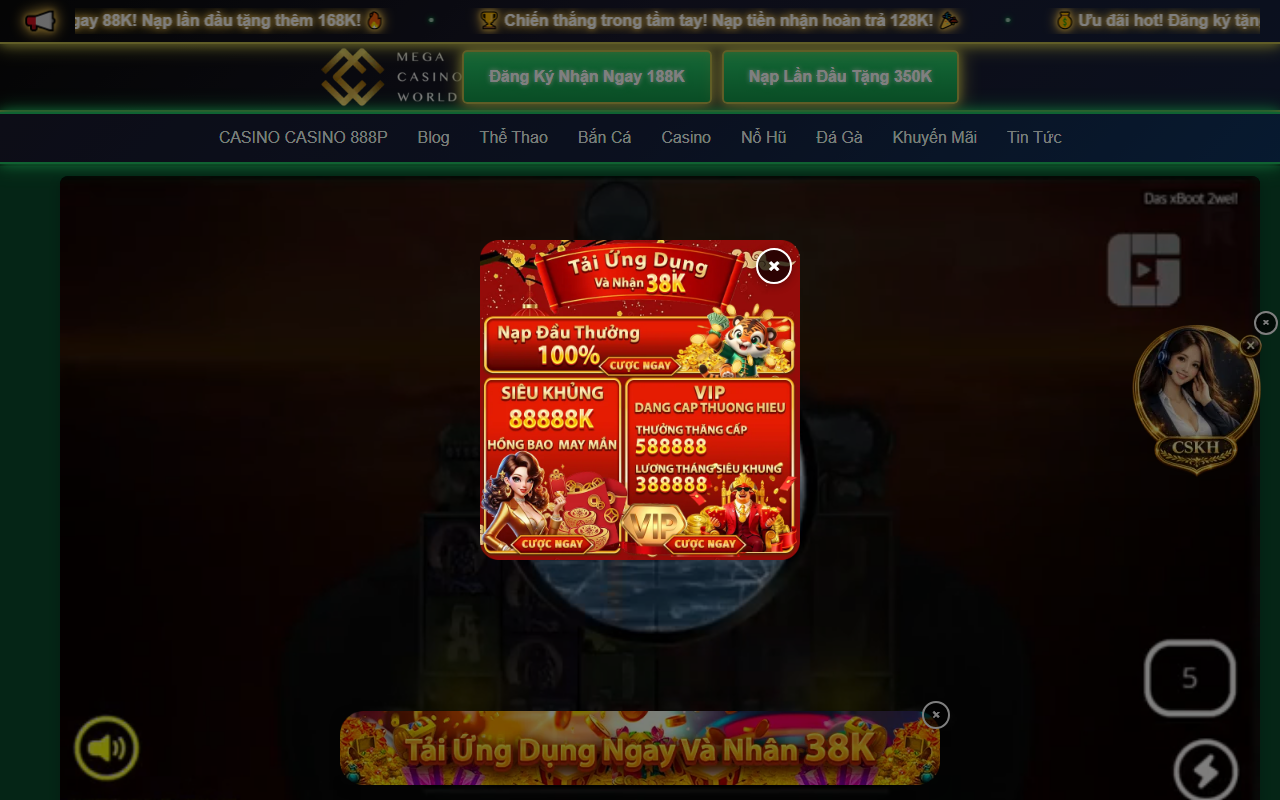 888pcasinovip.com screenshot