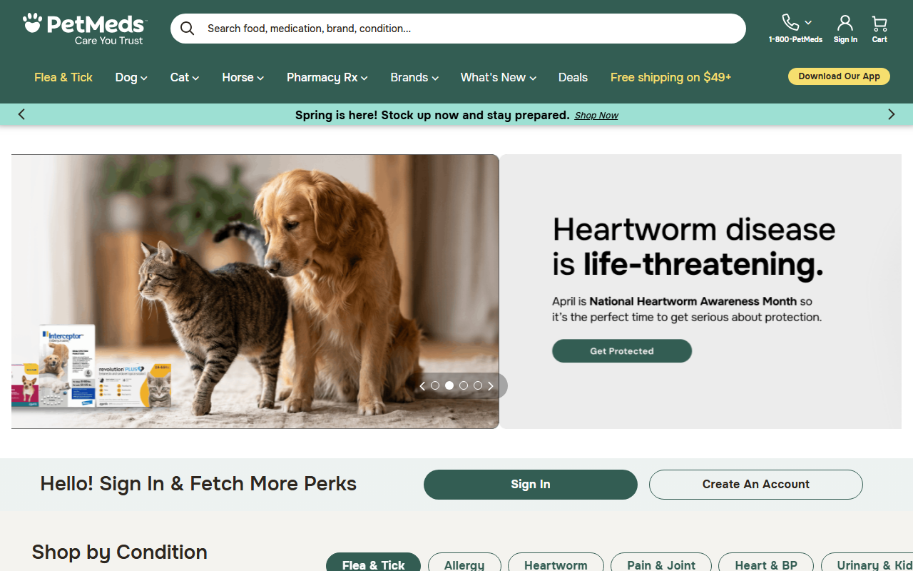 888petmeds.com screenshot