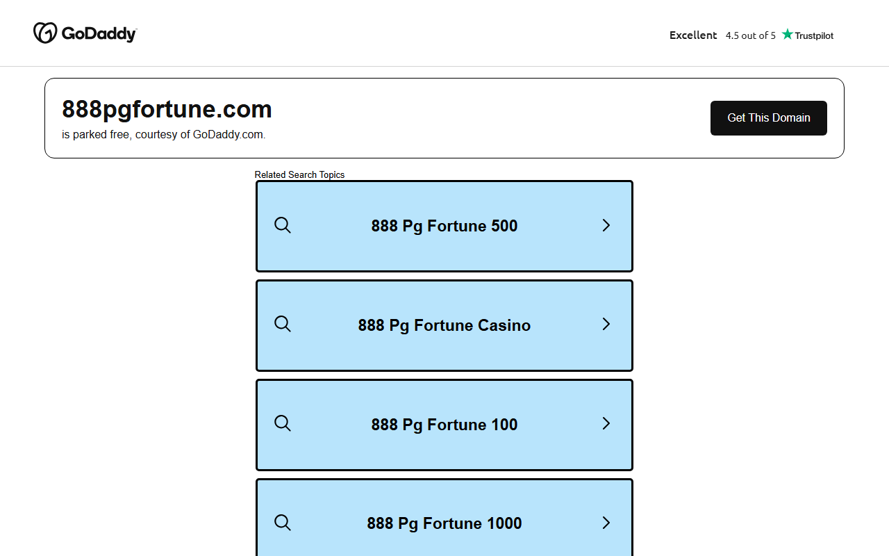 888pgfortune.com screenshot