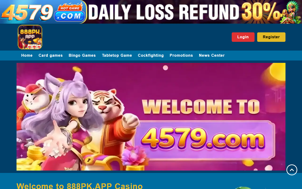 888pklogin.com screenshot
