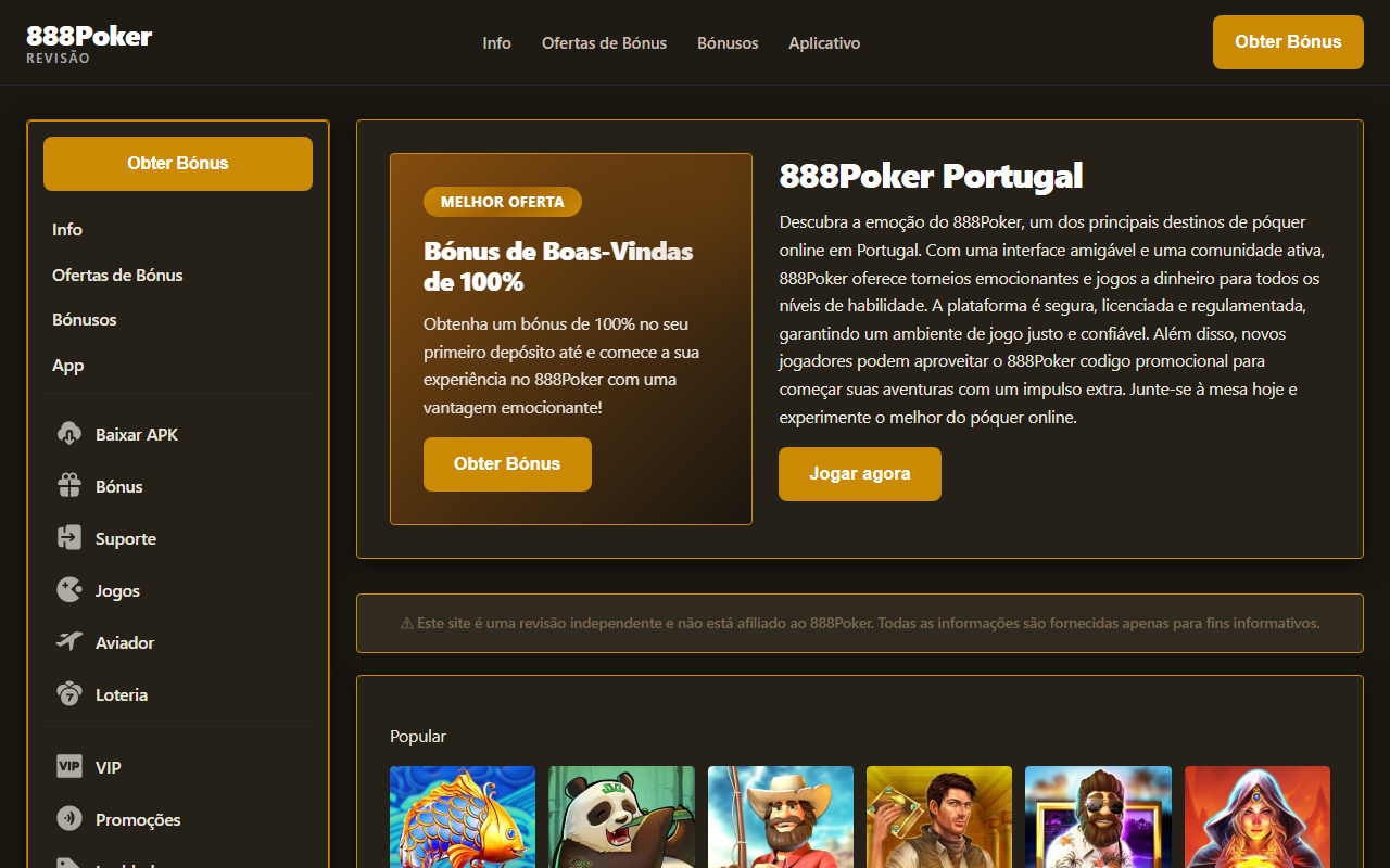 888pokerportugal.com screenshot