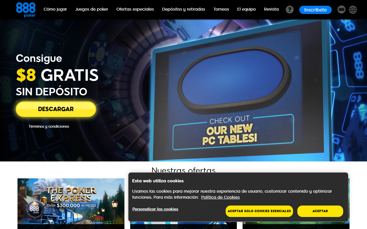 888pokerspain.com screenshot