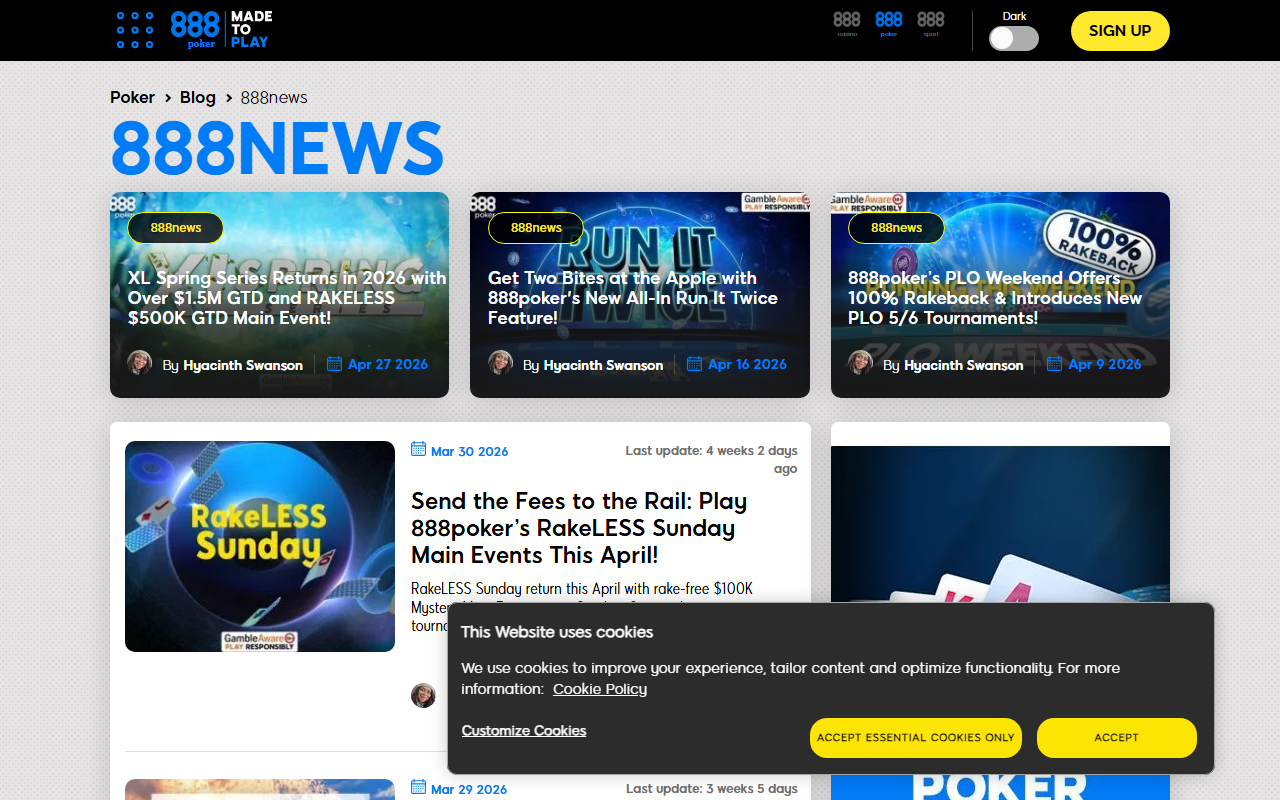 888pokervlog.com screenshot
