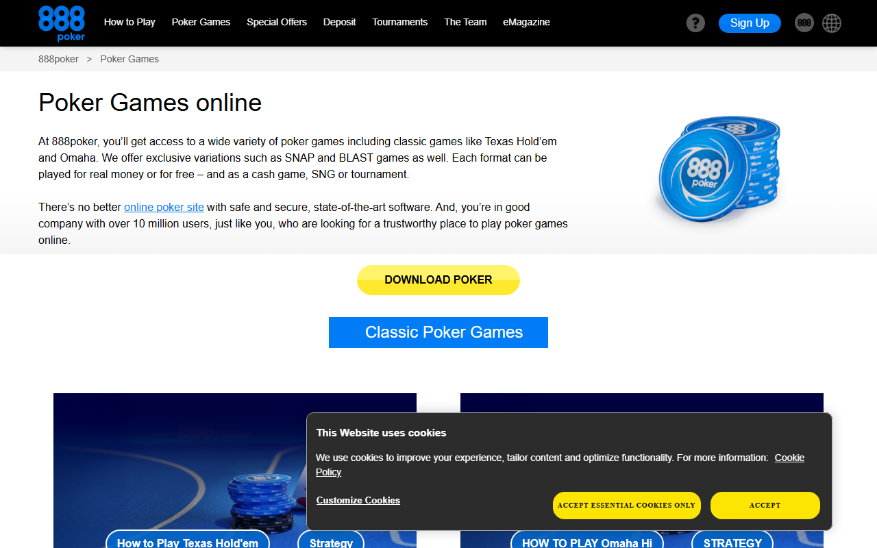 888pokerwebcam.com screenshot