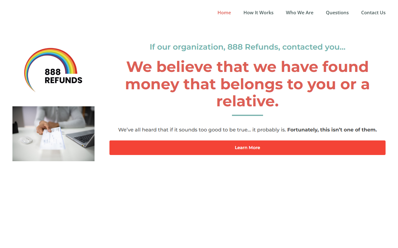 888refunds.com screenshot