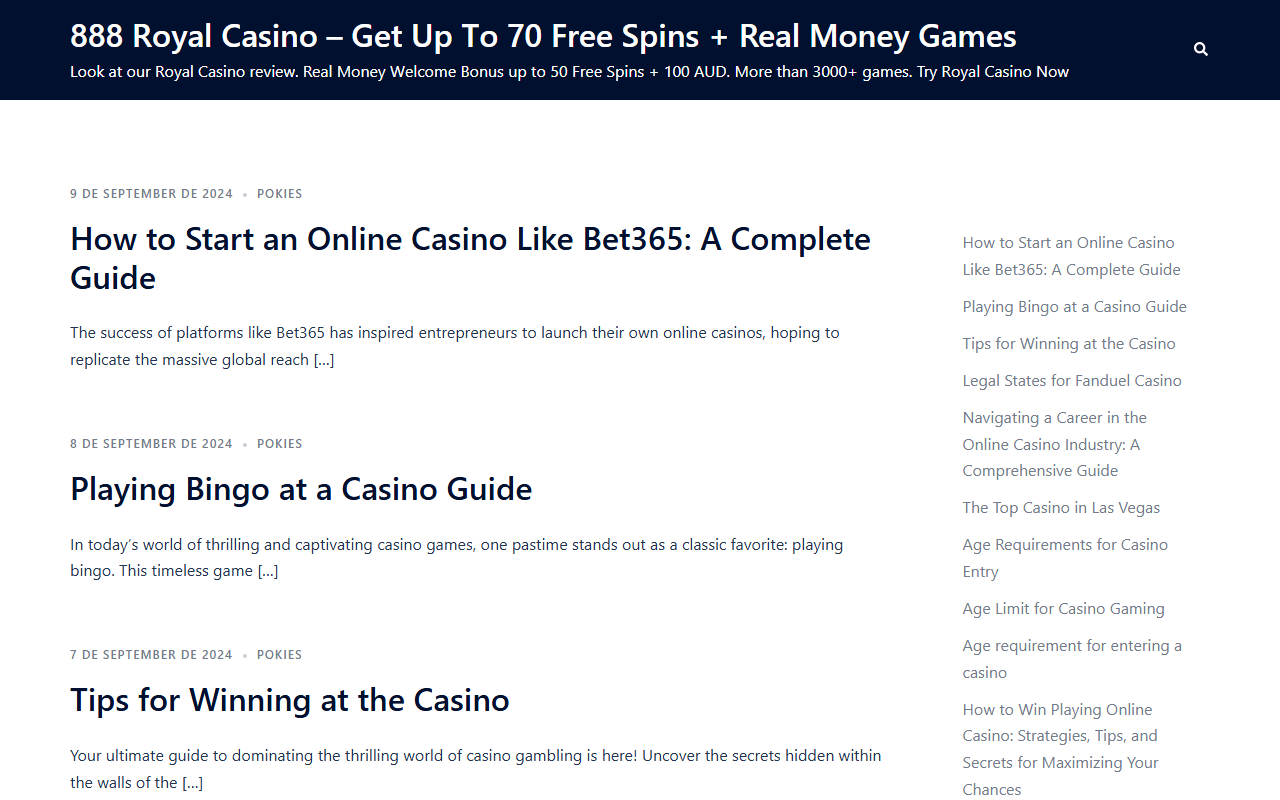 888royalcasino.com screenshot