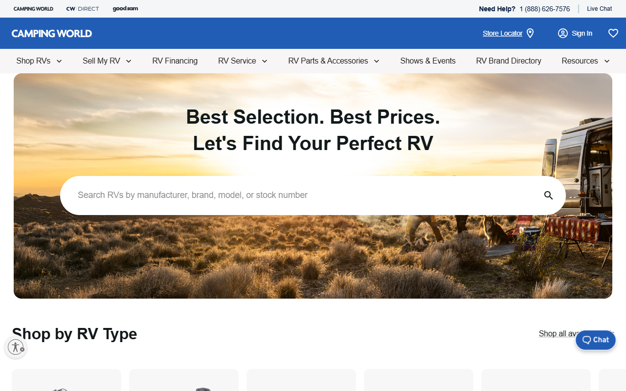 888rvdealer.com screenshot