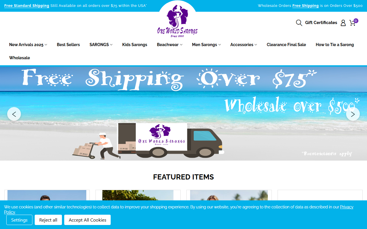 888sarongs.com screenshot
