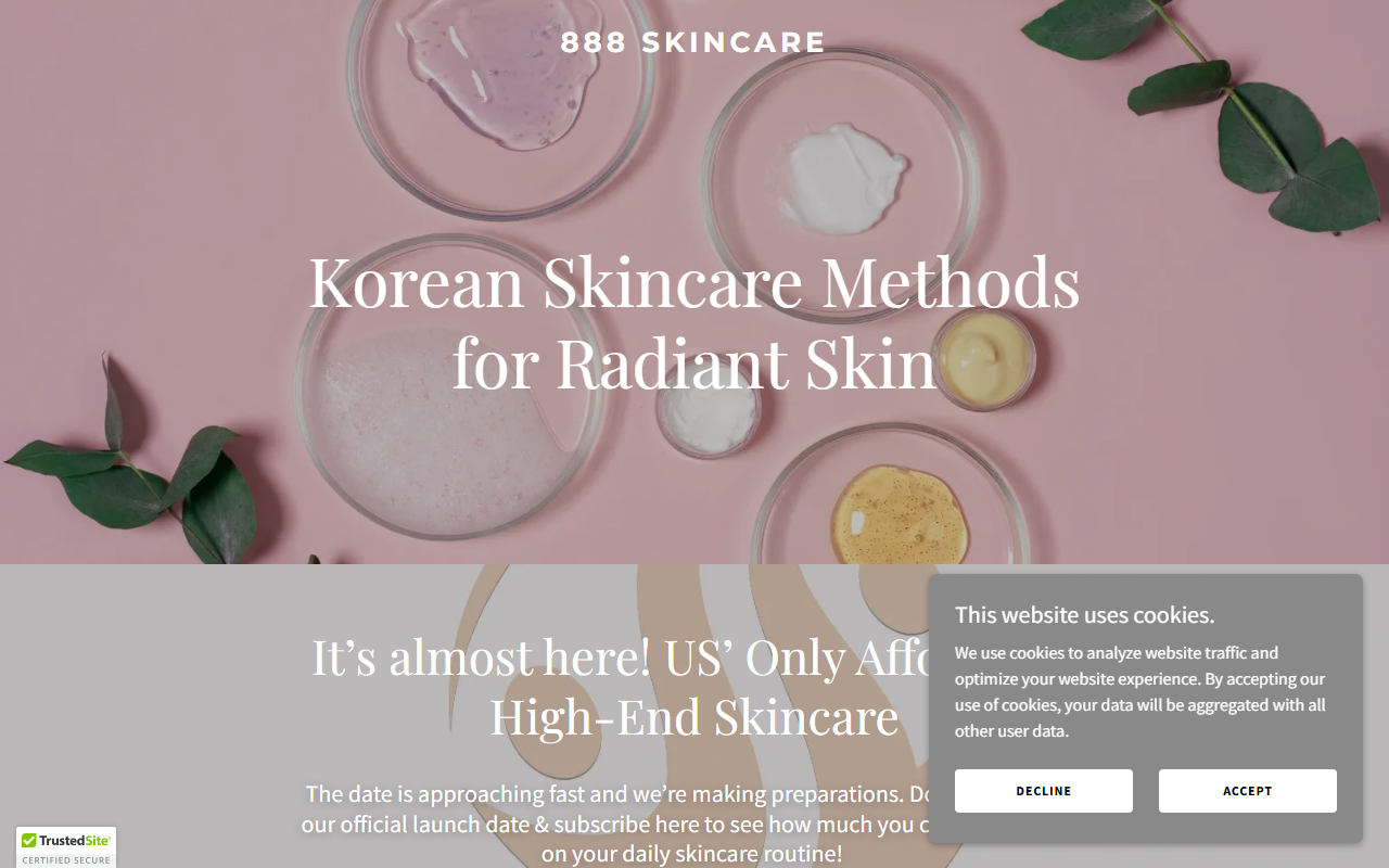 888skincare.com screenshot