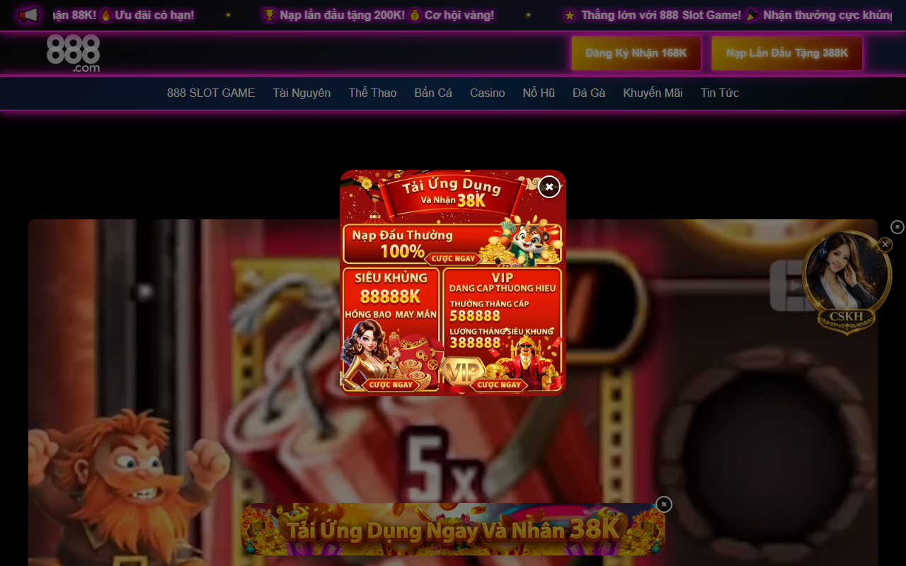 888slotgamevn.com screenshot