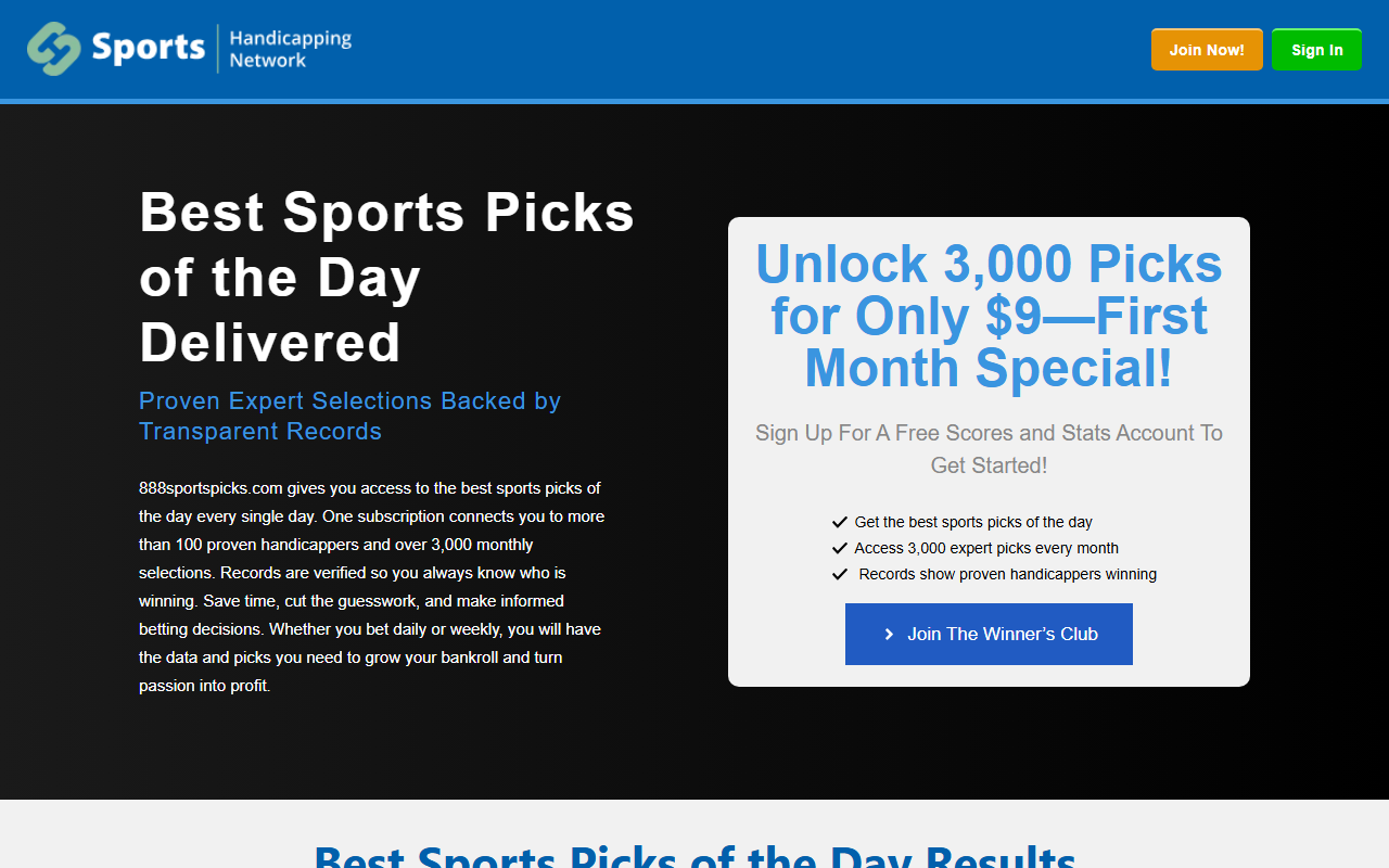 888sportspicks.com screenshot