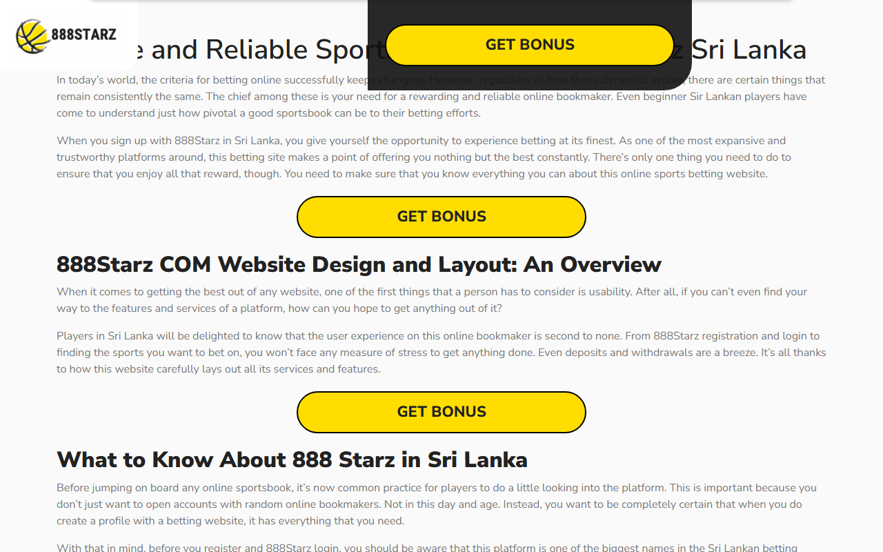 888starz-ceylon.com screenshot