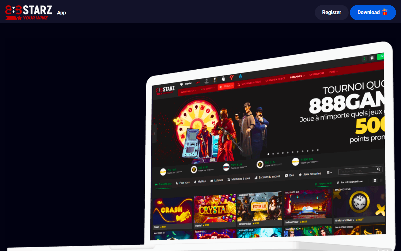 888starzbet-ci.com screenshot
