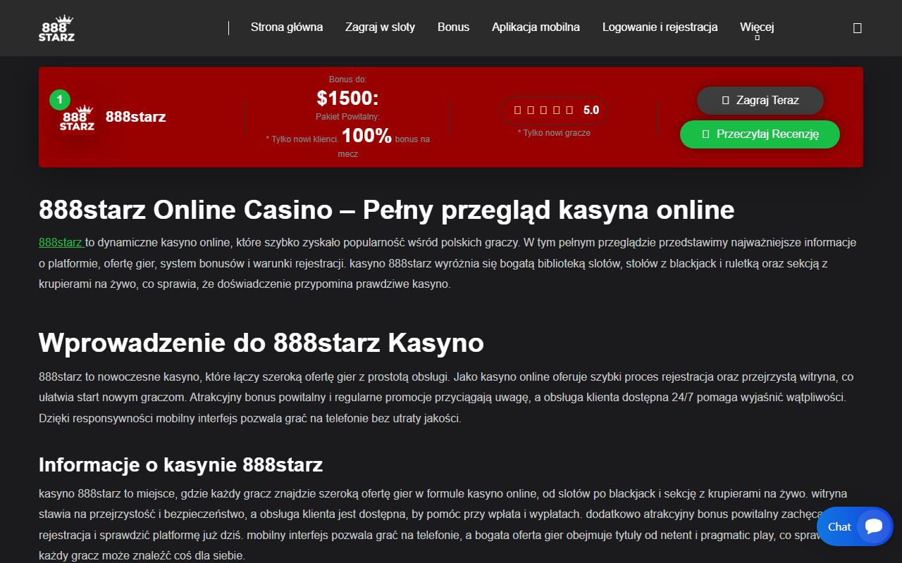 888starzcasinopl.com screenshot