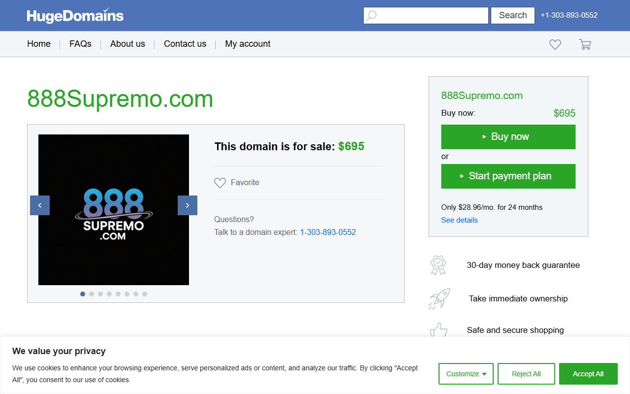 888supremo.com screenshot