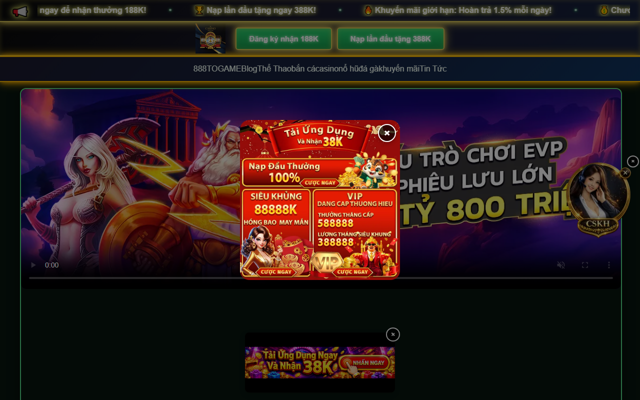 888togame888.com screenshot