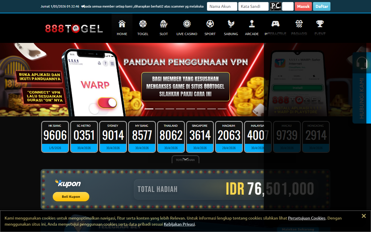 888togel101.com screenshot