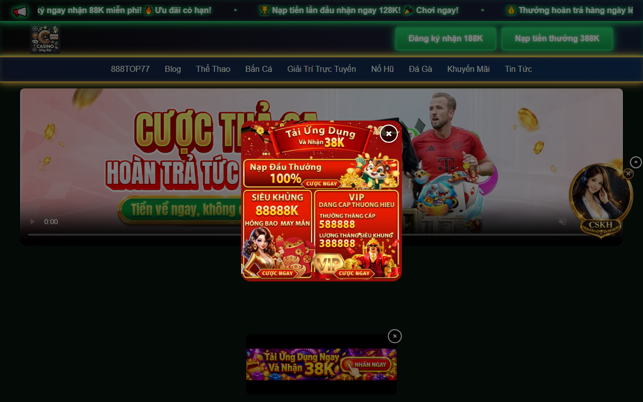 888top77bet.com screenshot