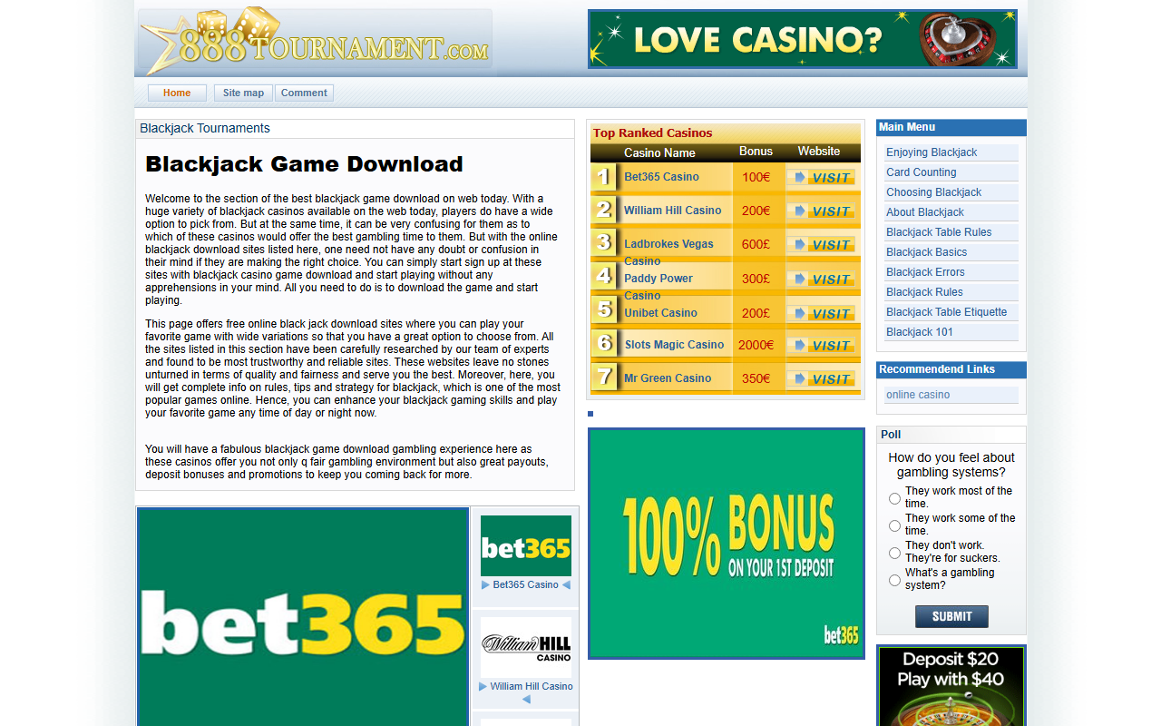 888tournament.com screenshot