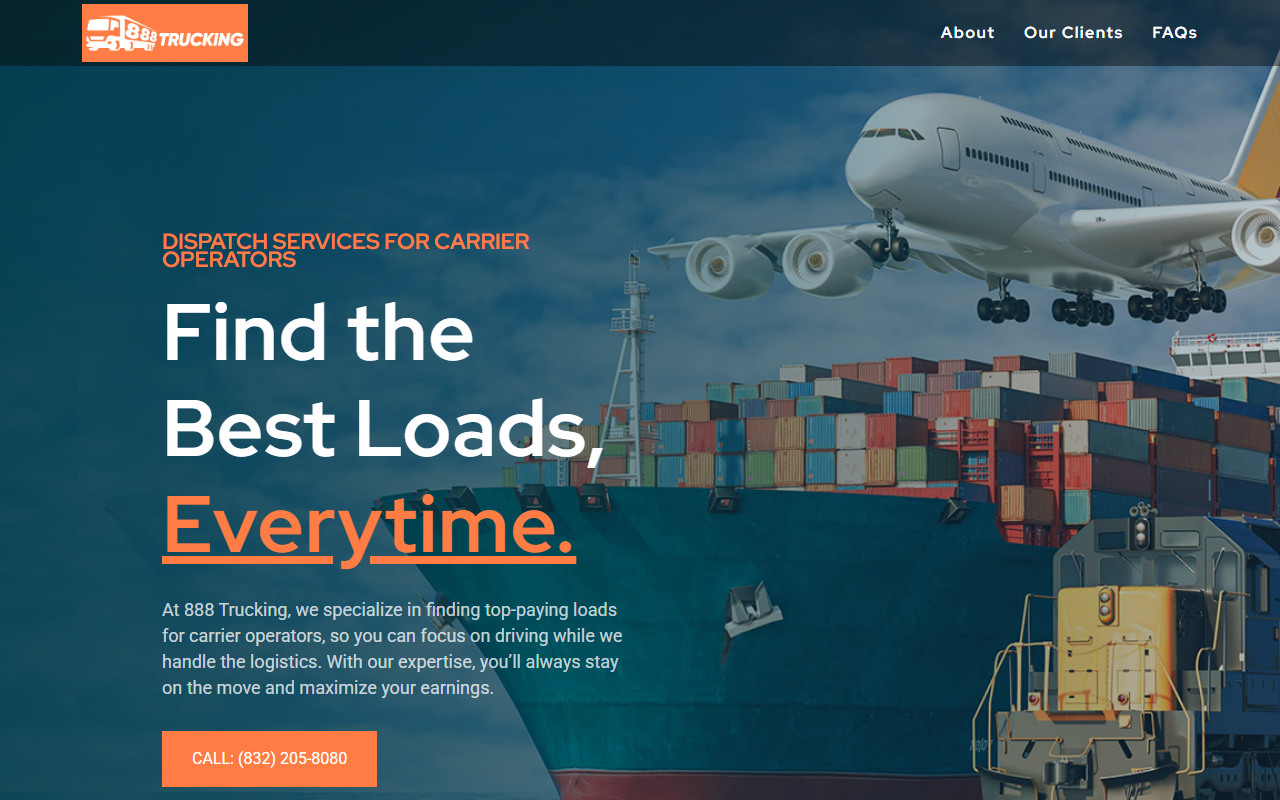 888trucking.com screenshot