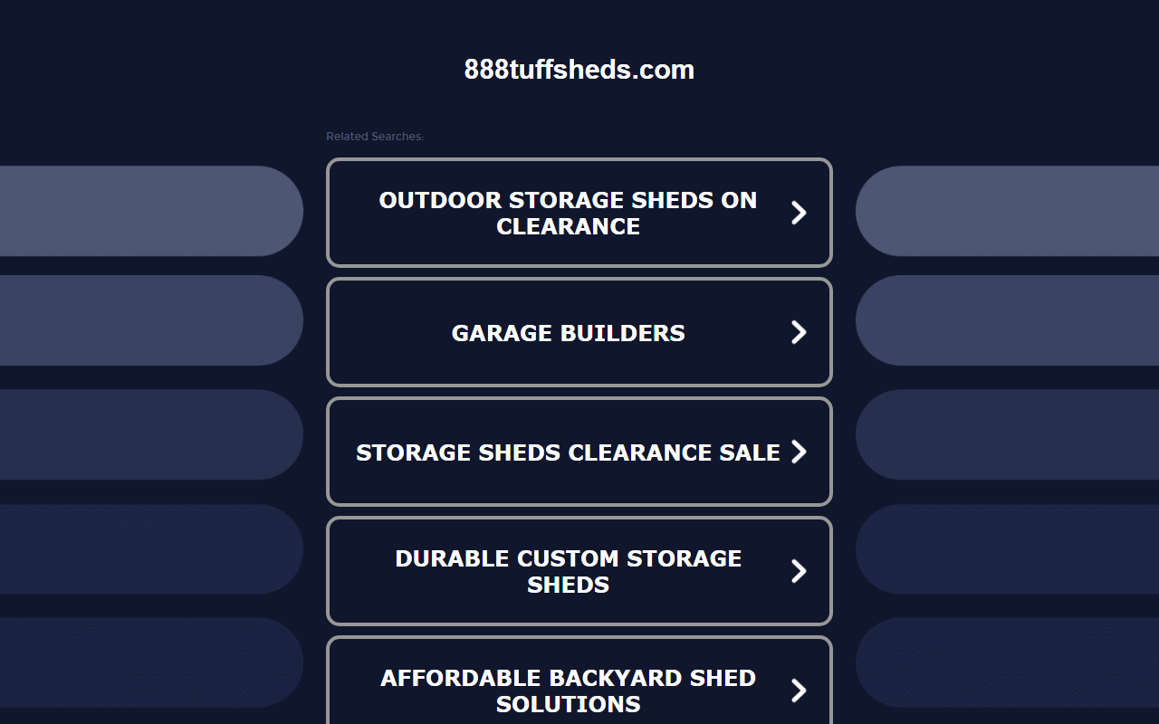 888tuffsheds.com screenshot