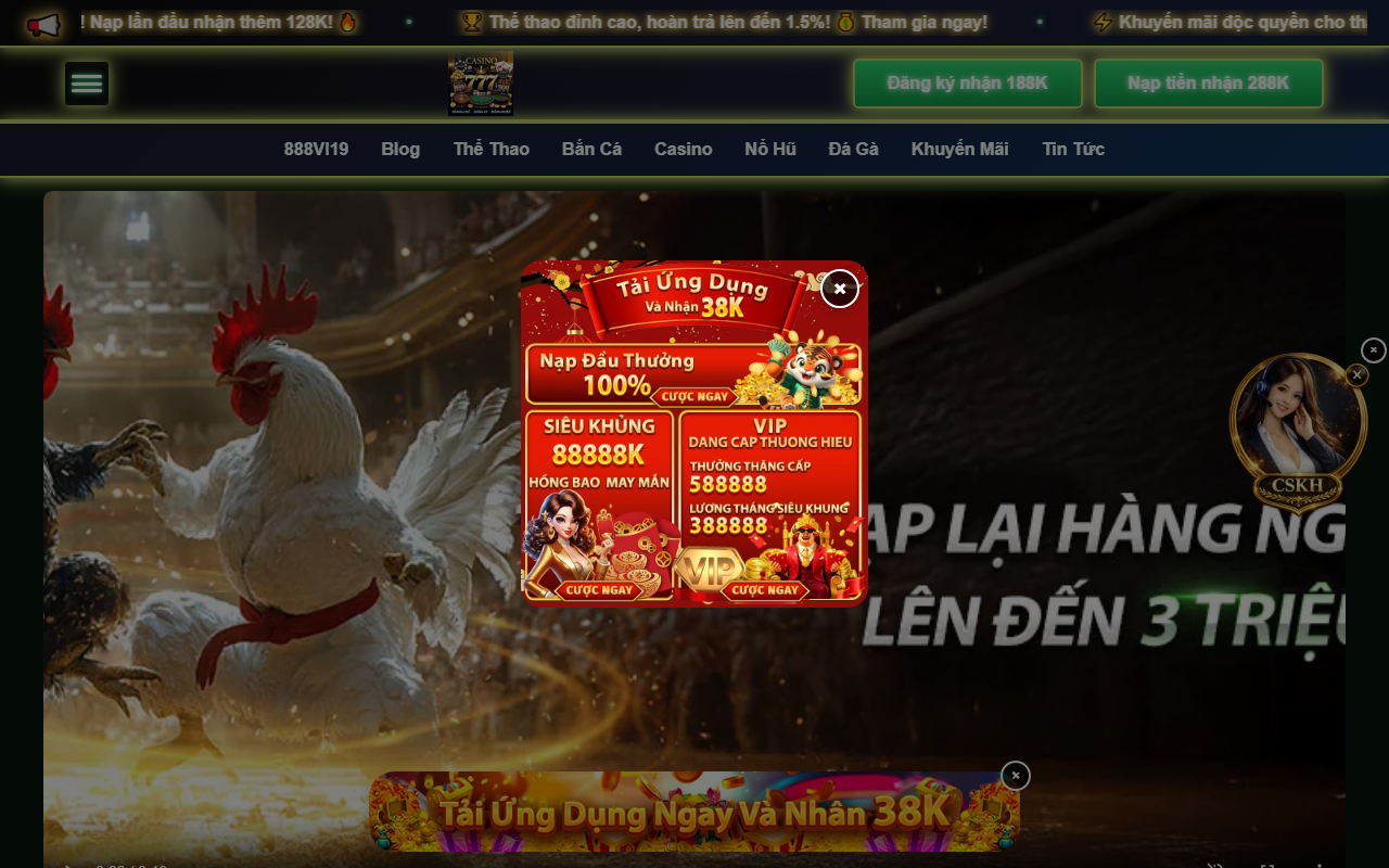 888vi19bet.com screenshot