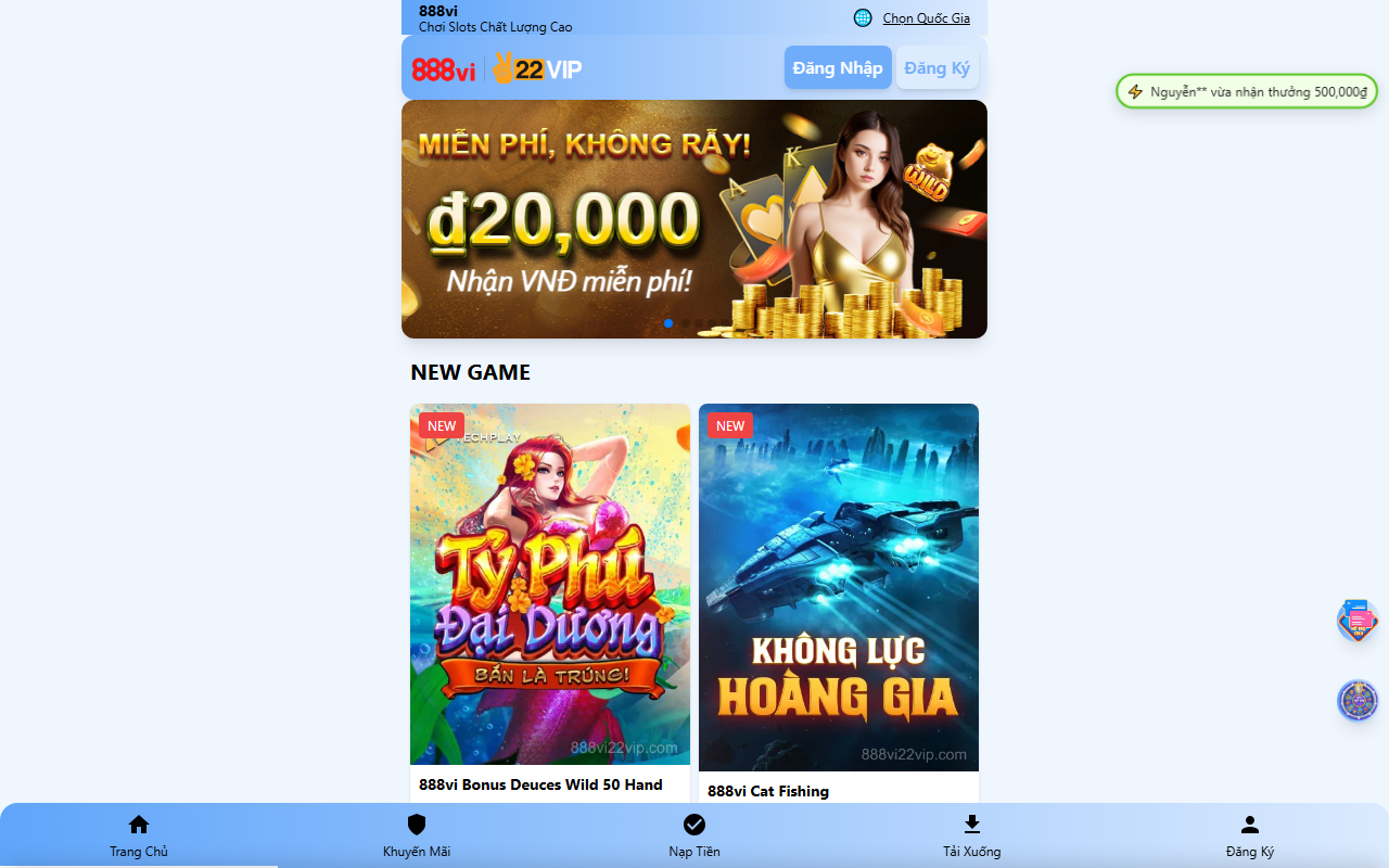 888vi22vip.com screenshot