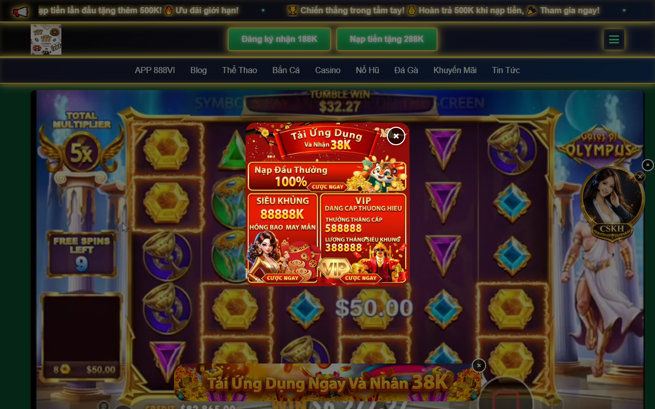 888viappbet.com screenshot