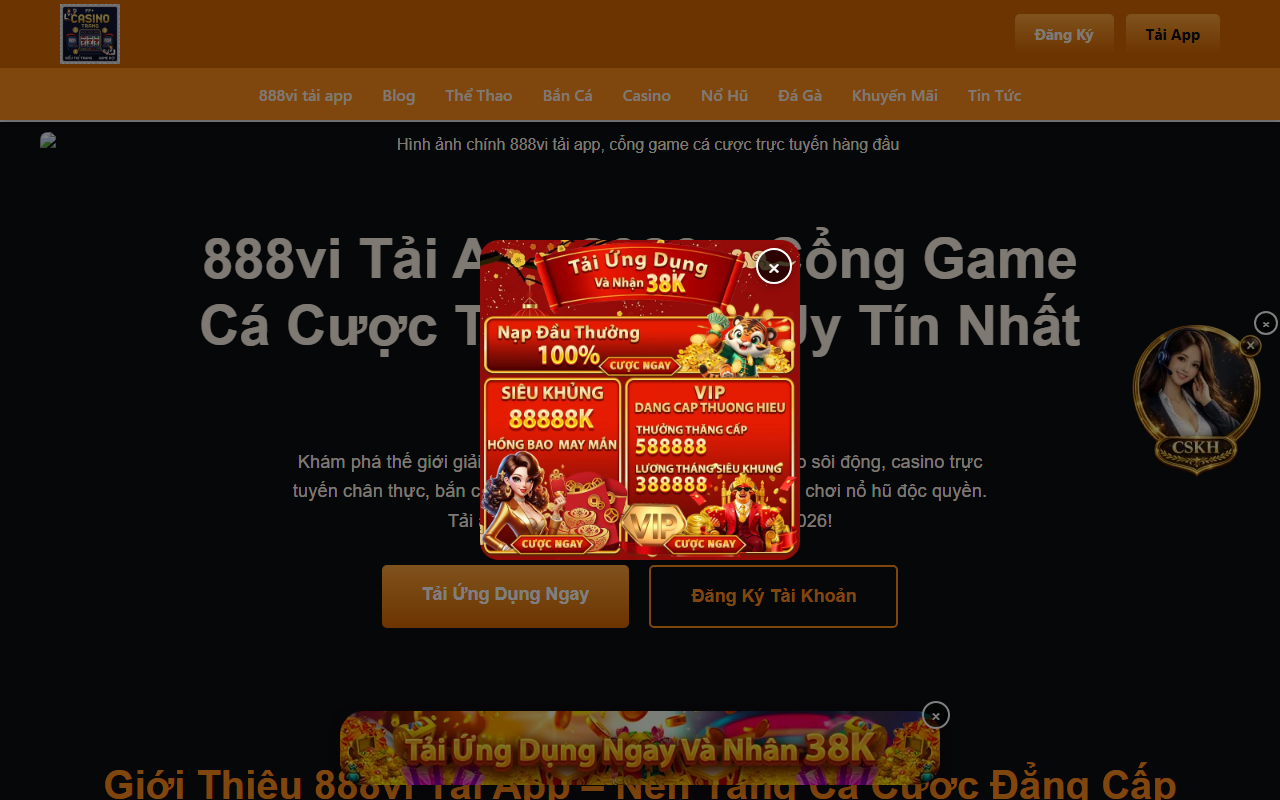 888vilogin.com screenshot
